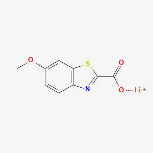 molecular formula C9H6LiNO3S B2675756 Lithium;6-methoxy-1,3-benzothiazole-2-carboxylate CAS No. 2567502-73-0