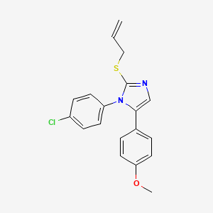 2-(allylthio)-1-(4-chlorophenyl)-5-(4-methoxyphenyl)-1H-imidazole