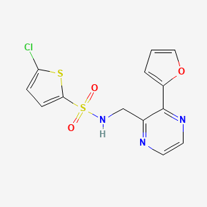 5-chloro-N-((3-(furan-2-yl)pyrazin-2-yl)methyl)thiophene-2-sulfonamide