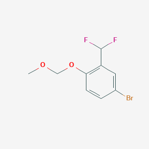 molecular formula C9H9BrF2O2 B2675790 4-Bromo-2-(difluoromethyl)-1-(methoxymethoxy)benzene CAS No. 2248310-71-4