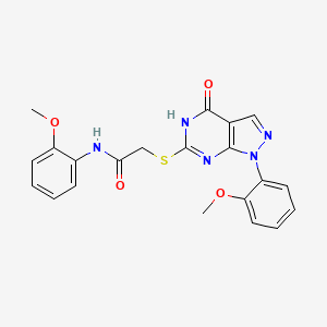 N-(2-methoxyphenyl)-2-((1-(2-methoxyphenyl)-4-oxo-4,5-dihydro-1H-pyrazolo[3,4-d]pyrimidin-6-yl)thio)acetamide