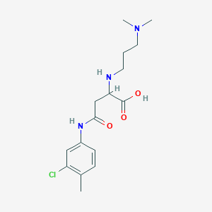 4-((3-Chloro-4-methylphenyl)amino)-2-((3-(dimethylamino)propyl)amino)-4-oxobutanoic acid
