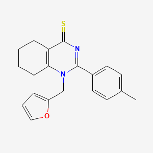 1-(furan-2-ylmethyl)-2-(p-tolyl)-5,6,7,8-tetrahydroquinazoline-4(1H)-thione