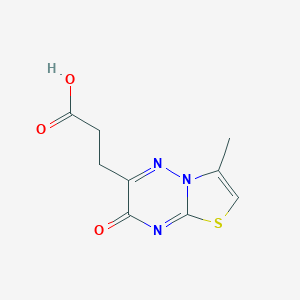3-(3-Methyl-7-oxo-7H-thiazolo[3,2-b][1,2,4]triazin-6-yl)propanoic acid
