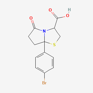 7a-(4-Bromophenyl)-5-oxo-hexahydropyrrolo[2,1-b][1,3]thiazole-3-carboxylic acid