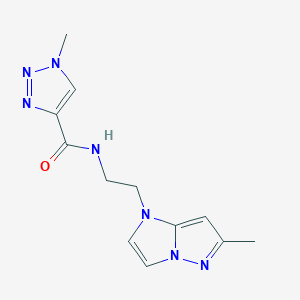 1-methyl-N-(2-(6-methyl-1H-imidazo[1,2-b]pyrazol-1-yl)ethyl)-1H-1,2,3-triazole-4-carboxamide