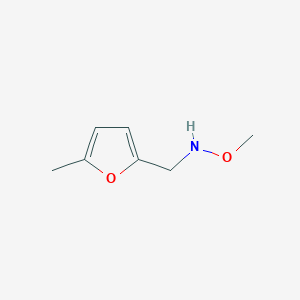molecular formula C7H11NO2 B2675837 甲氧基[(5-甲基呋喃-2-基)甲基]胺 CAS No. 1554866-90-8