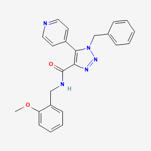 1-benzyl-N-(2-methoxybenzyl)-5-(pyridin-4-yl)-1H-1,2,3-triazole-4-carboxamide
