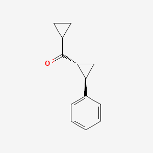 molecular formula C13H14O B2675847 Cyclopropyl-[(1R,2R)-2-phenylcyclopropyl]methanone CAS No. 2375250-77-2
