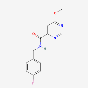 molecular formula C13H12FN3O2 B2675852 N-(4-fluorobenzyl)-6-methoxypyrimidine-4-carboxamide CAS No. 2034282-07-8