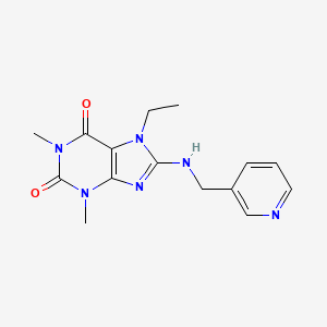 7-ethyl-1,3-dimethyl-8-((pyridin-3-ylmethyl)amino)-1H-purine-2,6(3H,7H)-dione