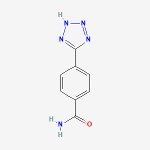 molecular formula C8H7N5O B2675878 4-(2H-tetrazol-5-yl)benzamide CAS No. 92712-51-1