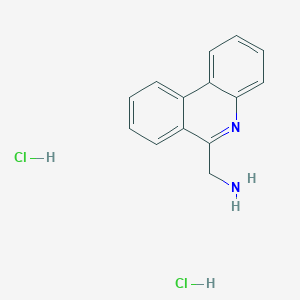 molecular formula C14H14Cl2N2 B2675883 Phenanthridin-6-ylmethanamine;dihydrochloride CAS No. 2580249-62-1
