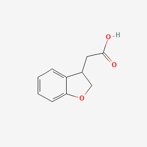 molecular formula C10H10O3 B2675891 2,3-Dihydrobenzofuran-3-acetic acid CAS No. 76570-83-7