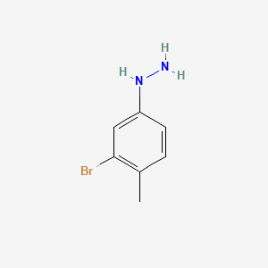 molecular formula C7H9BrN2 B2675892 Hydrazine, (3-bromo-4-methylphenyl)- CAS No. 90084-69-8