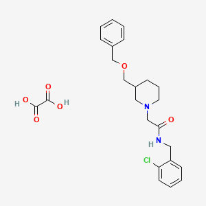 2-(3-((benzyloxy)methyl)piperidin-1-yl)-N-(2-chlorobenzyl)acetamide oxalate