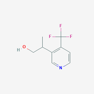 molecular formula C9H10F3NO B2675905 2-[4-(Trifluoromethyl)pyridin-3-yl]propan-1-ol CAS No. 2248354-52-9