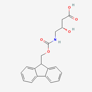 molecular formula C19H19NO5 B2675916 (3S)-4-(9H-Fluoren-9-ylmethoxycarbonylamino)-3-hydroxybutanoic acid CAS No. 2225127-05-7