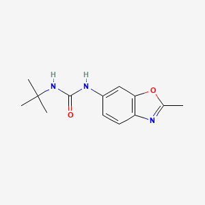 molecular formula C13H17N3O2 B2675917 N-(叔丁基)-N'-(2-甲基-1,3-苯并噁唑-6-基)脲 CAS No. 861210-72-2