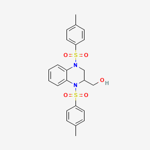 molecular formula C23H24N2O5S2 B2675928 (1,4-Ditosyl-1,2,3,4-tetrahydroquinoxalin-2-yl)methanol CAS No. 49633-27-4