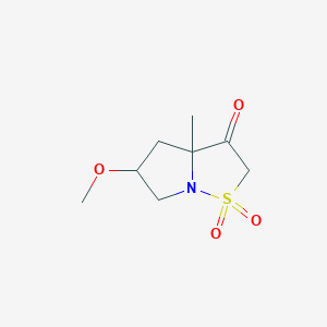 5-Methoxy-3a-methyl-1,1-dioxo-5,6-dihydro-4H-pyrrolo[1,2-b][1,2]thiazol-3-one