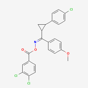 [(Z)-[[2-(4-chlorophenyl)cyclopropyl]-(4-methoxyphenyl)methylidene]amino] 3,4-dichlorobenzoate