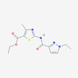 ethyl 2-(1-ethyl-1H-pyrazole-3-carboxamido)-4-methylthiazole-5-carboxylate