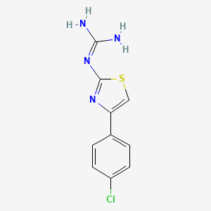 molecular formula C10H9ClN4S B2675942 n-[4-(4-Chlorophenyl)-1,3-thiazol-2-yl]guanidine CAS No. 7120-02-7