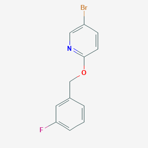 5-Bromo-2-(3-fluorobenzyloxy)pyridine