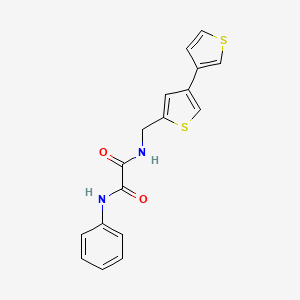 N-({[3,3'-bithiophene]-5-yl}methyl)-N'-phenylethanediamide