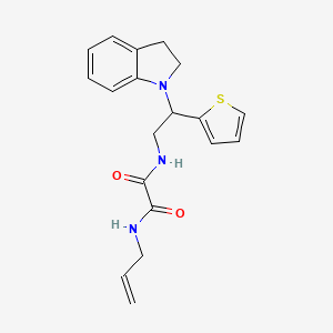 N1-allyl-N2-(2-(indolin-1-yl)-2-(thiophen-2-yl)ethyl)oxalamide