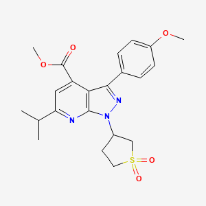methyl 1-(1,1-dioxidotetrahydrothiophen-3-yl)-6-isopropyl-3-(4-methoxyphenyl)-1H-pyrazolo[3,4-b]pyridine-4-carboxylate