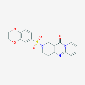 2-((2,3-dihydrobenzo[b][1,4]dioxin-6-yl)sulfonyl)-3,4-dihydro-1H-dipyrido[1,2-a:4',3'-d]pyrimidin-11(2H)-one