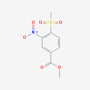 molecular formula C9H9NO6S B2675965 Methyl 4-methanesulfonyl-3-nitrobenzoate CAS No. 51919-73-4
