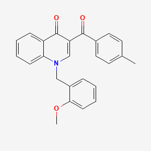 1-[(2-Methoxyphenyl)methyl]-3-(4-methylbenzoyl)-1,4-dihydroquinolin-4-one