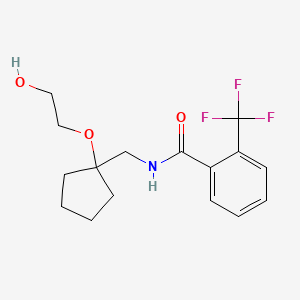 N-((1-(2-hydroxyethoxy)cyclopentyl)methyl)-2-(trifluoromethyl)benzamide