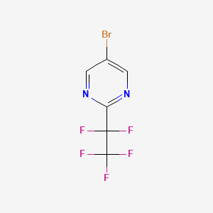 molecular formula C6H2BrF5N2 B2675981 5-Bromo-2-(perfluoroethyl)pyrimidine CAS No. 1822863-19-3