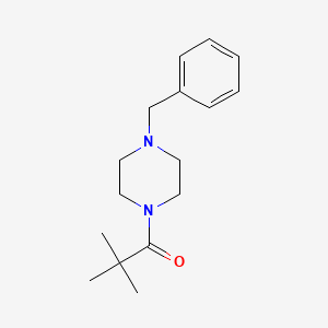 molecular formula C16H24N2O B2675982 1-(4-苄基哌嗪-1-基)-2,2-二甲基丙酮 CAS No. 224309-92-6