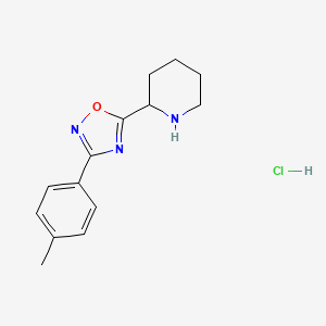 2-[3-(4-Methylphenyl)-1,2,4-oxadiazol-5-yl]piperidine hydrochloride
