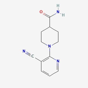 molecular formula C12H14N4O B2676004 1-(3-氰基吡啶-2-基)哌嗪-4-甲酰胺 CAS No. 700815-33-4