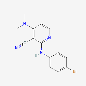2-(4-Bromoanilino)-4-(dimethylamino)nicotinonitrile
