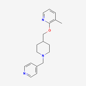 3-Methyl-2-[[1-(pyridin-4-ylmethyl)piperidin-4-yl]methoxy]pyridine