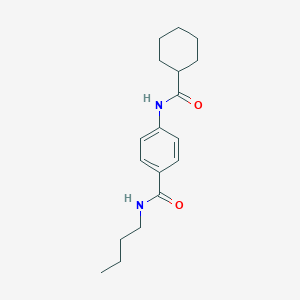 molecular formula C18H26N2O2 B267601 N-butyl-4-[(cyclohexylcarbonyl)amino]benzamide 