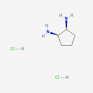 molecular formula C5H14Cl2N2 B2676010 cis-Cyclopentane-1,2-diamine dihydrochloride CAS No. 310872-08-3