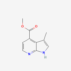 molecular formula C10H10N2O2 B2676032 甲基-3-甲基-1H-吡咯并[2,3-b]吡啶-4-羧酸甲酯 CAS No. 1638771-45-5