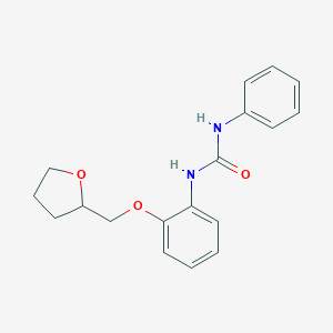 molecular formula C18H20N2O3 B267608 N-phenyl-N'-[2-(tetrahydro-2-furanylmethoxy)phenyl]urea 