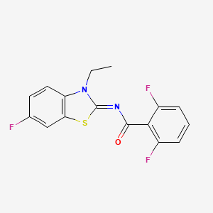 (Z)-N-(3-ethyl-6-fluorobenzo[d]thiazol-2(3H)-ylidene)-2,6-difluorobenzamide