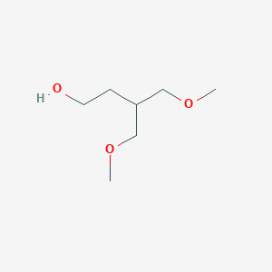 molecular formula C7H16O3 B2676103 4-Methoxy-3-(methoxymethyl)butan-1-ol CAS No. 1851725-44-4