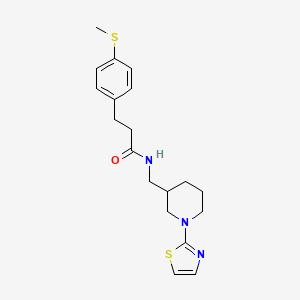 3-(4-(methylthio)phenyl)-N-((1-(thiazol-2-yl)piperidin-3-yl)methyl)propanamide