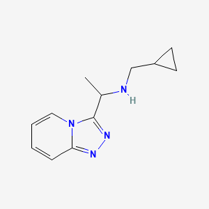 (Cyclopropylmethyl)(1-{[1,2,4]triazolo[4,3-a]pyridin-3-yl}ethyl)amine